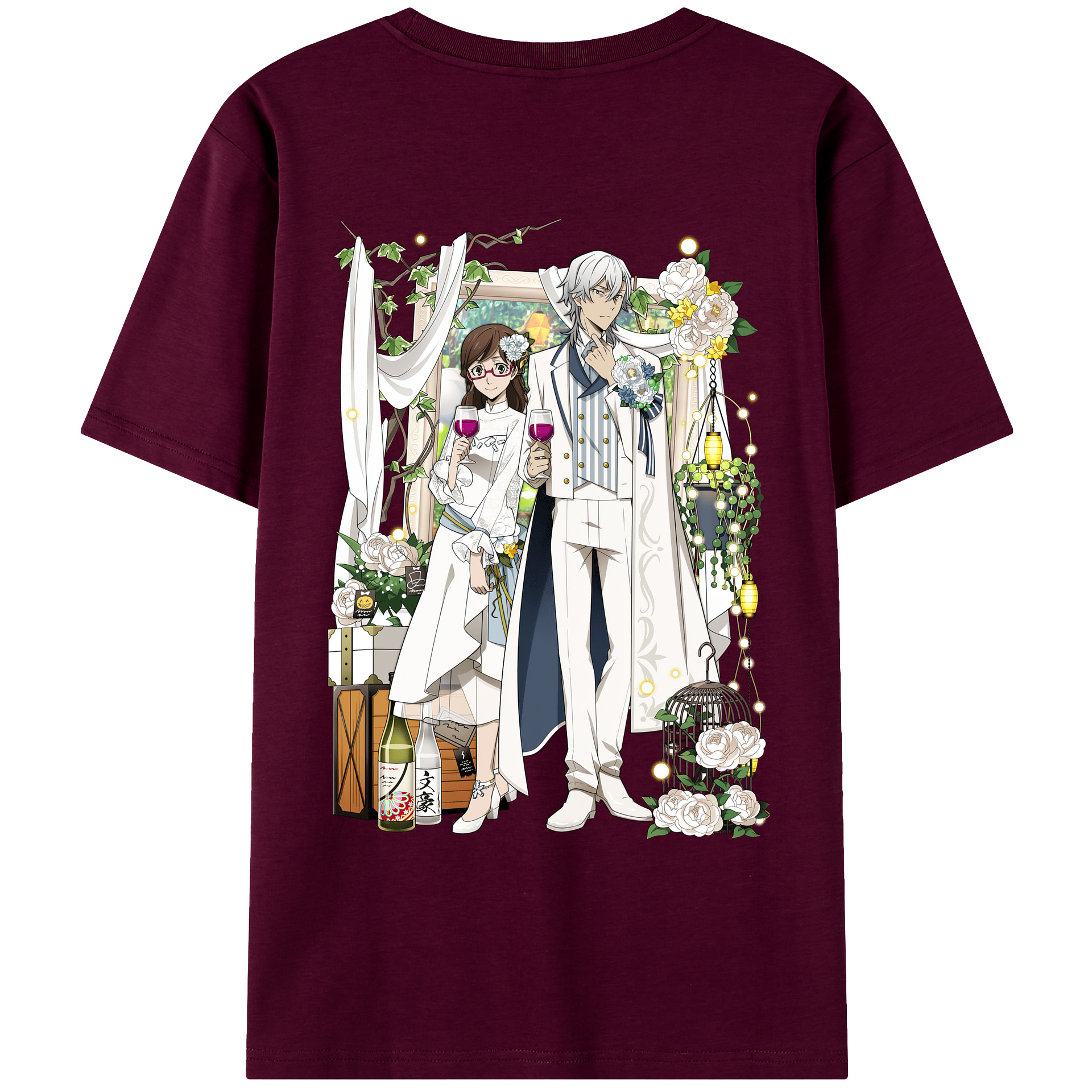 （画像用） 文豪ストレイドッグス Bungo Stray Dogs レディース半袖Tシャツ(バックプリント)